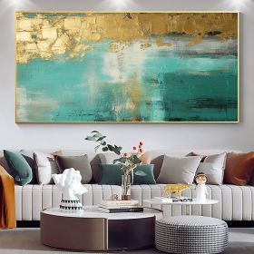 Handmade Oil Painting Large Original Gold Oil Painting on Canvas Abstract Gold Art Painting Bedroom Wall Decor Modern Textured Wall Art Decorativ (Style: 01, size: 100x150)